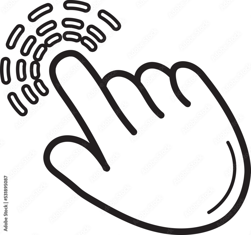click pointer icon click pointer icon