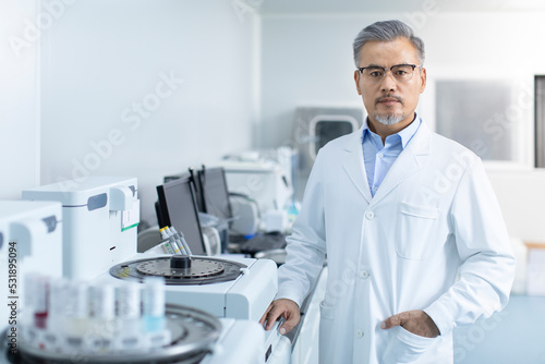 Portrait of male researcher in laboratory