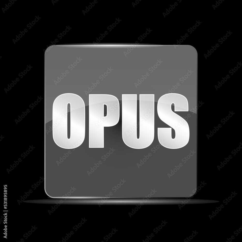 OPUS File Icon, Flat Design Style OPUS File Icon, Flat Design Style
