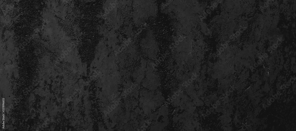 Fototapeta premium Black metal surface for background. Dark grey black slate background or texture