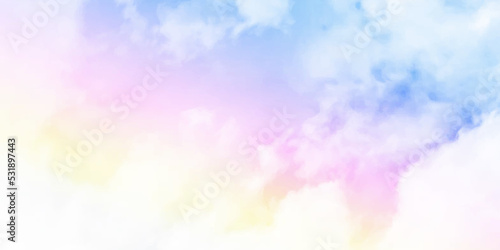 Cloud and sky with a pastel colored. Nature abstract background. sun and cloud background with a pastel colored