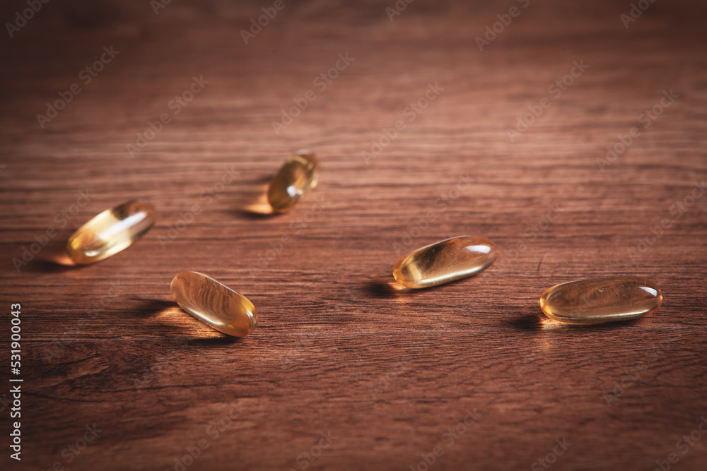 medicinal capsules on the table medicinal capsules on the table