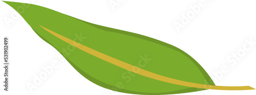 Green Leaf Icon. Vector illustration