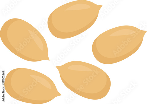 Peanuts food icon. Vector illustration
