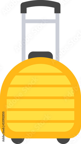 Cabin suitcase Travel Baggage. Vector illustration