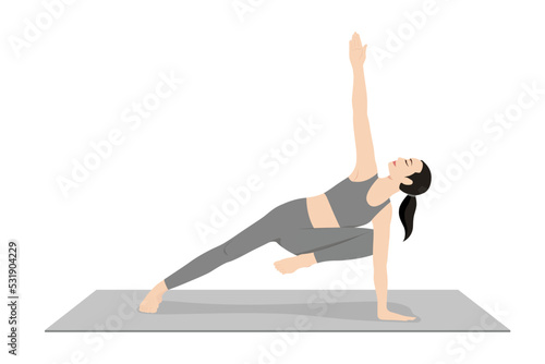 Side Plank Variation Raised Knee, Vasisthasana Variation Raised Knee