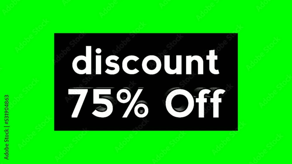 Motion graphics Black Friday sale Discount 75% Off text animation in black box for business promotion advertorial concept banner video elements Motion graphics Black Friday sale Discount 75% Off text animation in black box for business promotion advertorial concept banner video elements