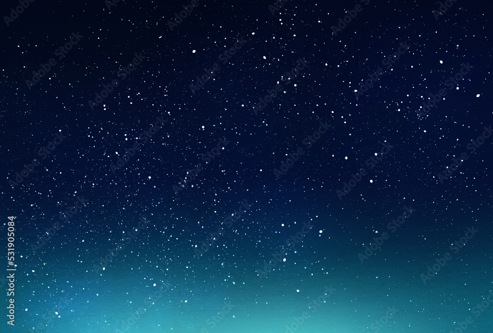 Obraz premium 背景素材_水彩テクスチャ_夜空