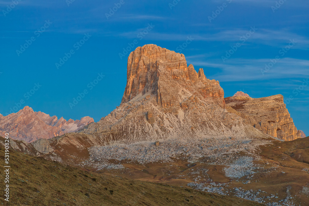 The Dolomites also known as the Dolomite Mountains, Dolomite Alps or Dolomitic Alps, are a mountain range located in northeastern Italy.
