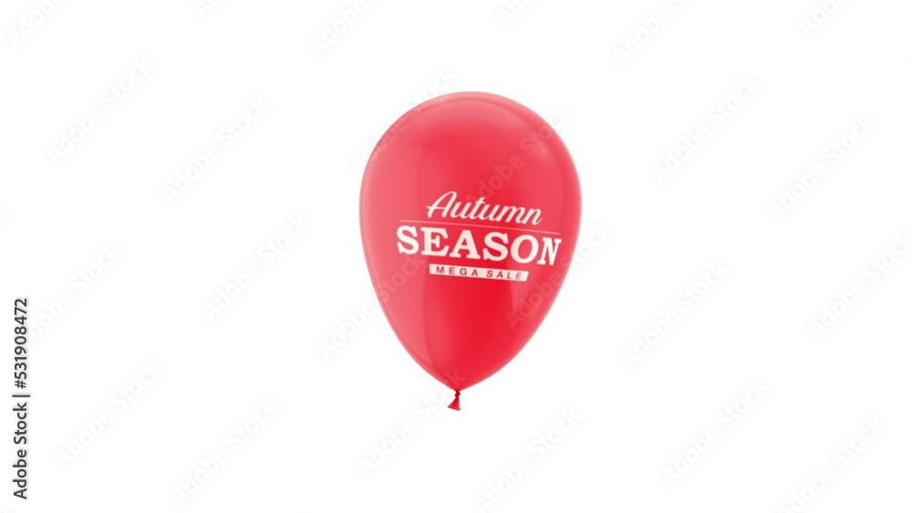 Autumn Season Sale. Loop Animation.
