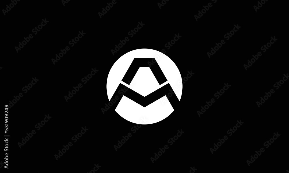 Minimal Innovative Initial MA logo and AM logo. Letter M MA AM creative elegant Monogram. Premium Business logo icon. Black color on background Minimal Innovative Initial MA logo and AM logo. Letter M MA AM creative elegant Monogram. Premium Business logo icon. Black color on background