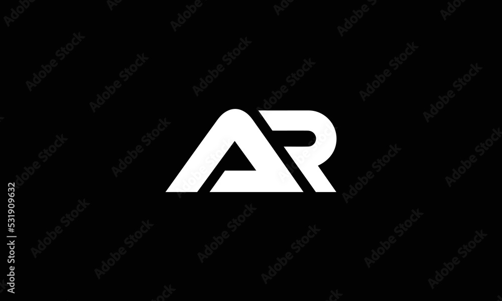 AR Logo. Letter Design Vector. AR Logo. Letter Design Vector.