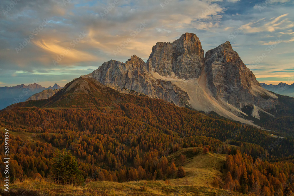 The Dolomites also known as the Dolomite Mountains, Dolomite Alps or Dolomitic Alps, are a mountain range located in northeastern Italy.