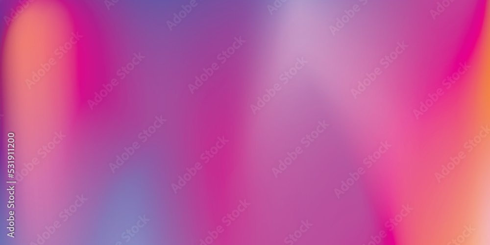 Fototapeta premium Trendy abstract rainbow blurred background. Smooth watercolor vector illustration for web, template, posters, card, banner. Pastel colors gradient mesh pattern