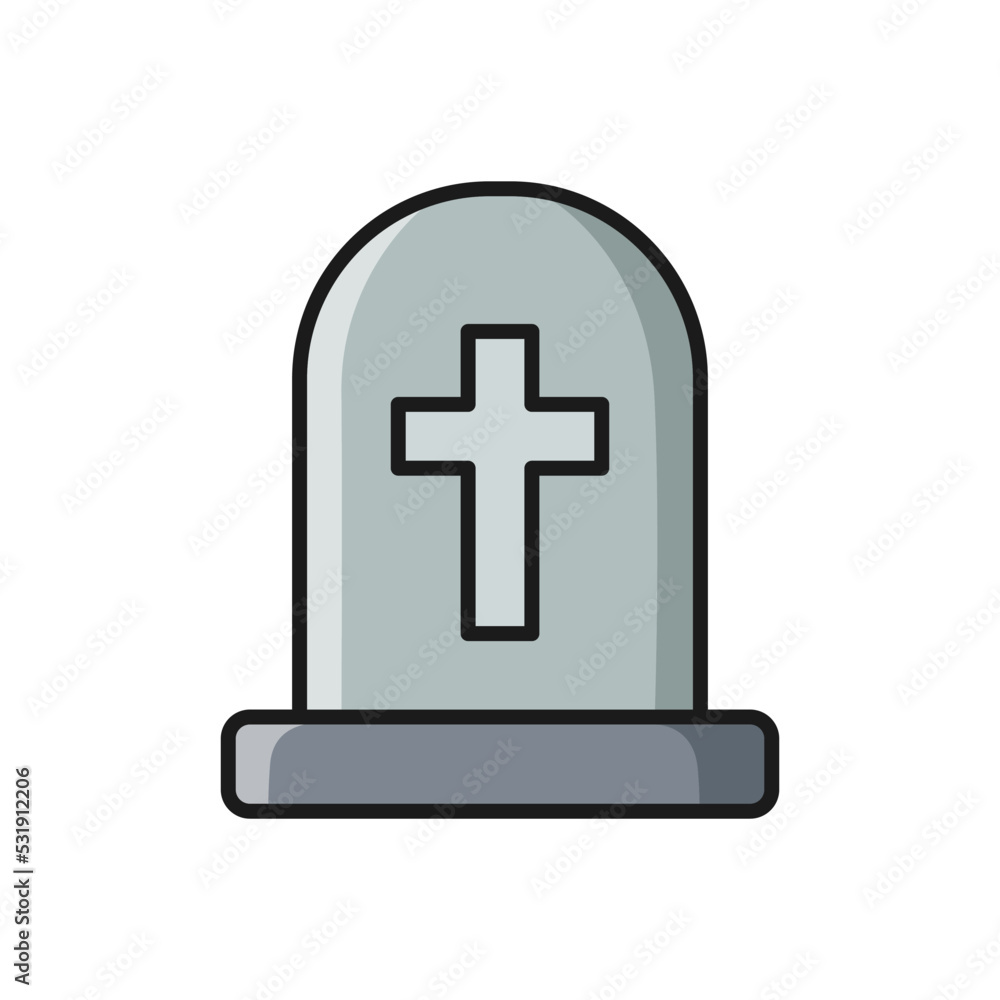 tombstone icon vector design template tombstone icon vector design template