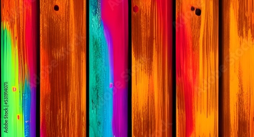 colored wood background. vintage colorful wood background