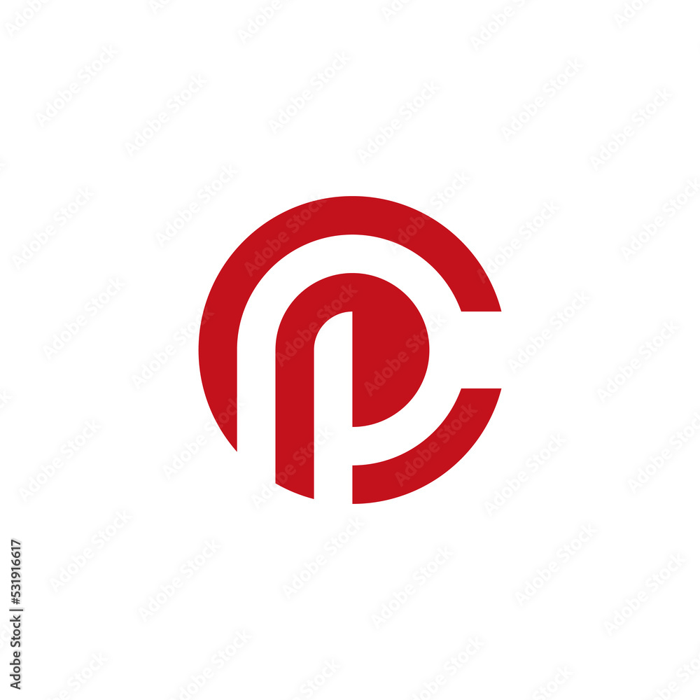 letter PC CP circle logo letter PC CP circle logo