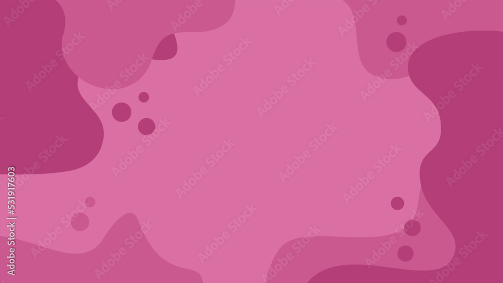 abstract simple flowing dynamic pink and bubble background vector illustration eps10