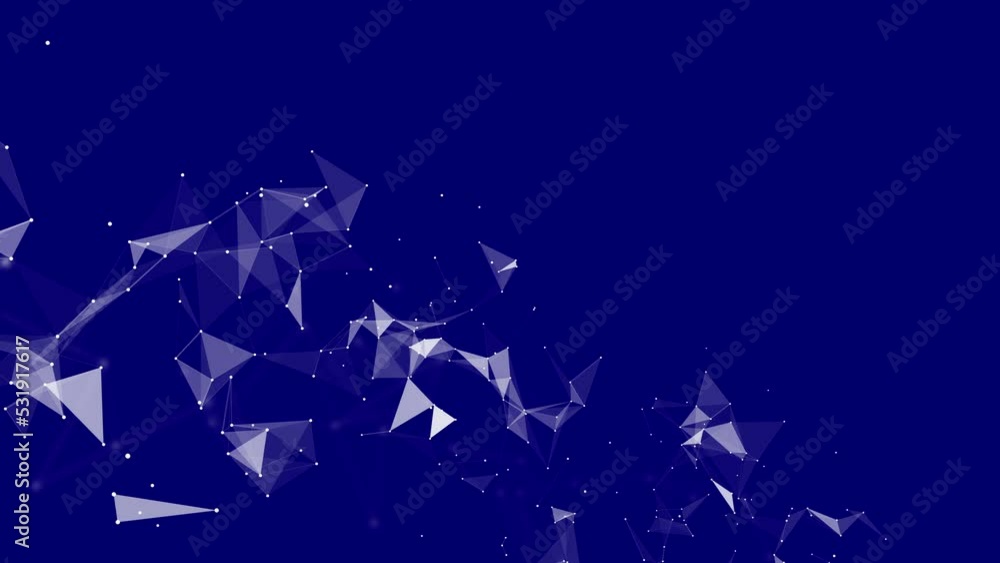 3D Abstract Plexus Particles On Blue Screen Network Technology Science Background Sci-Fi_JP 3D Abstract Plexus Particles On Blue Screen Network Technology Science Background Sci-Fi_JP