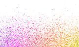 Multicolor sparkling scattered glitter
