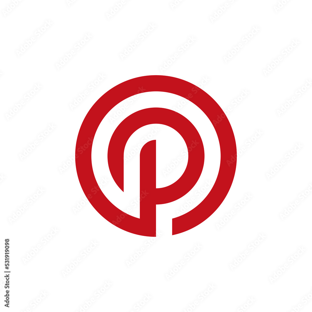 letter P circle logo letter P circle logo