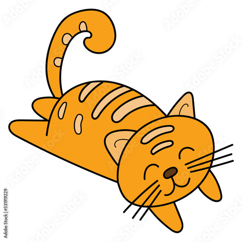 Fototapeta Naklejka Na Ścianę i Meble -  cartoon cat illustration