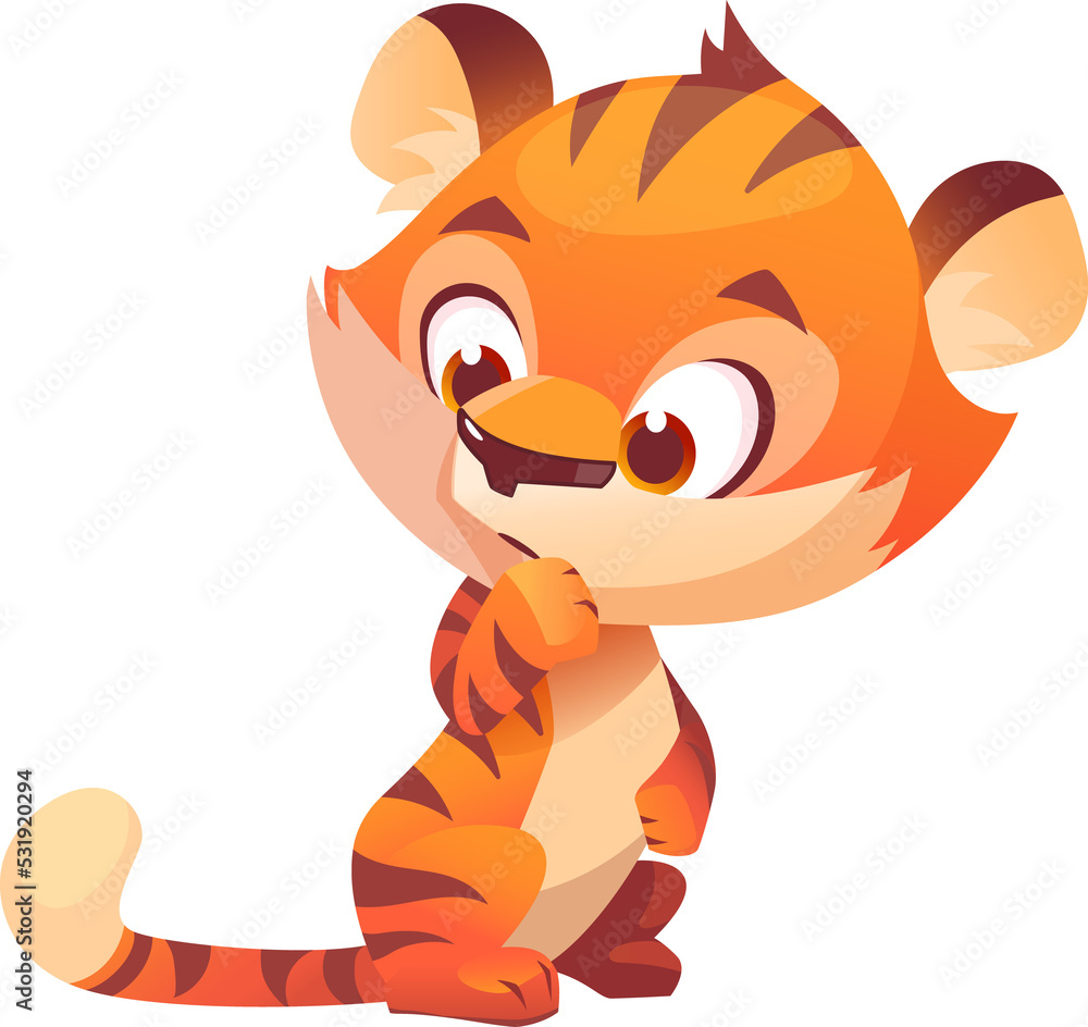 Cute cartoon tiger Cute cartoon tiger