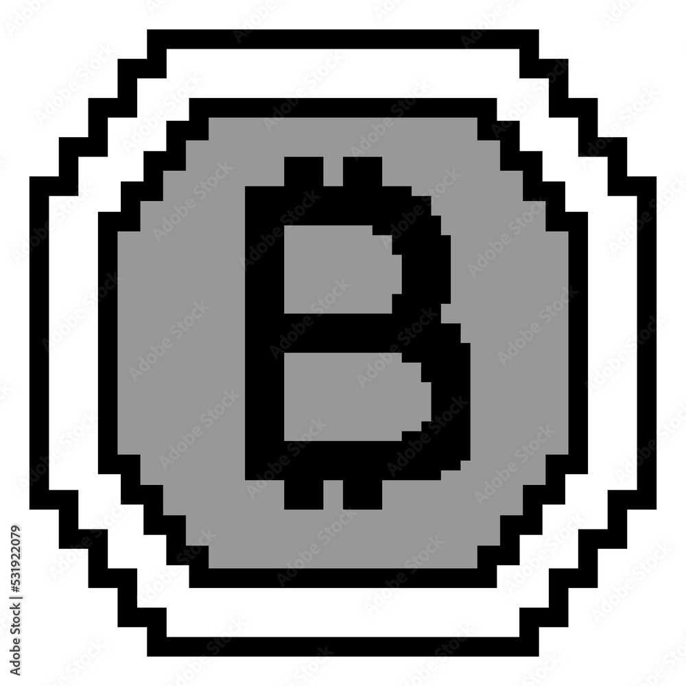 Bitcoin Digital Crypto currency coin icon, binary digital style. Vector simple icon. Bitcoin Digital Crypto currency coin icon, binary digital style. Vector simple icon.