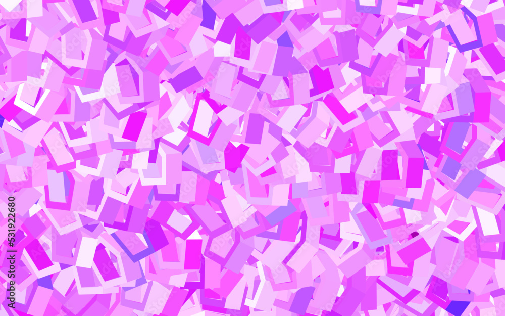Light Purple vector background with set of hexagons. Light Purple vector background with set of hexagons.