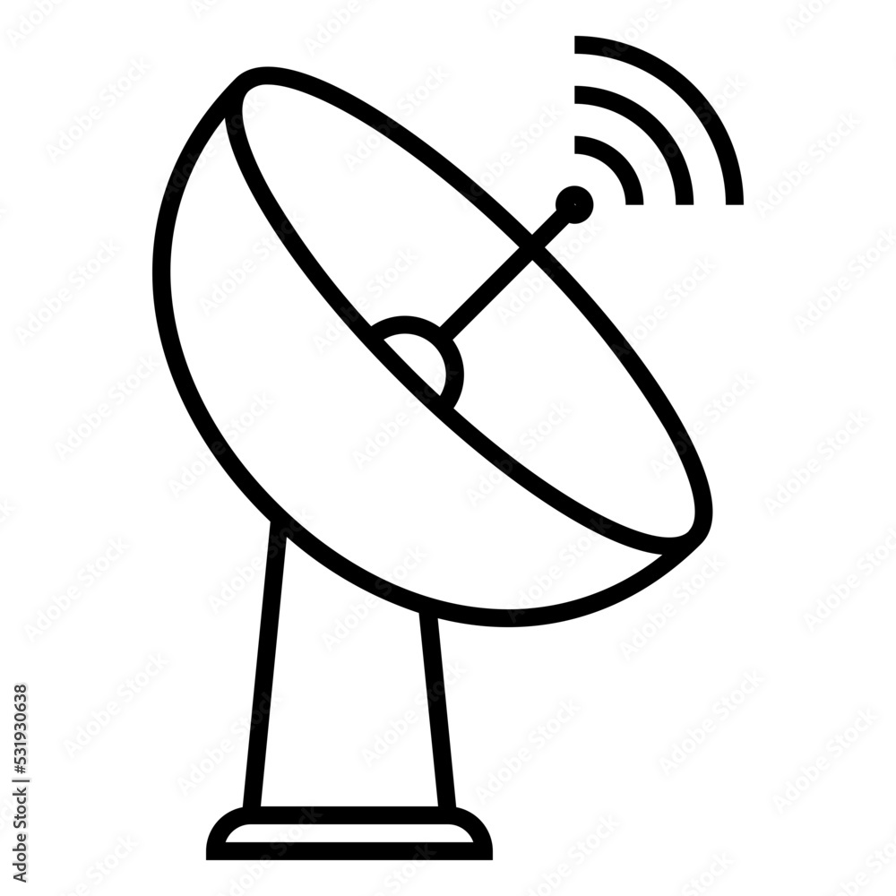 satellite dish icon illustration satellite dish icon illustration