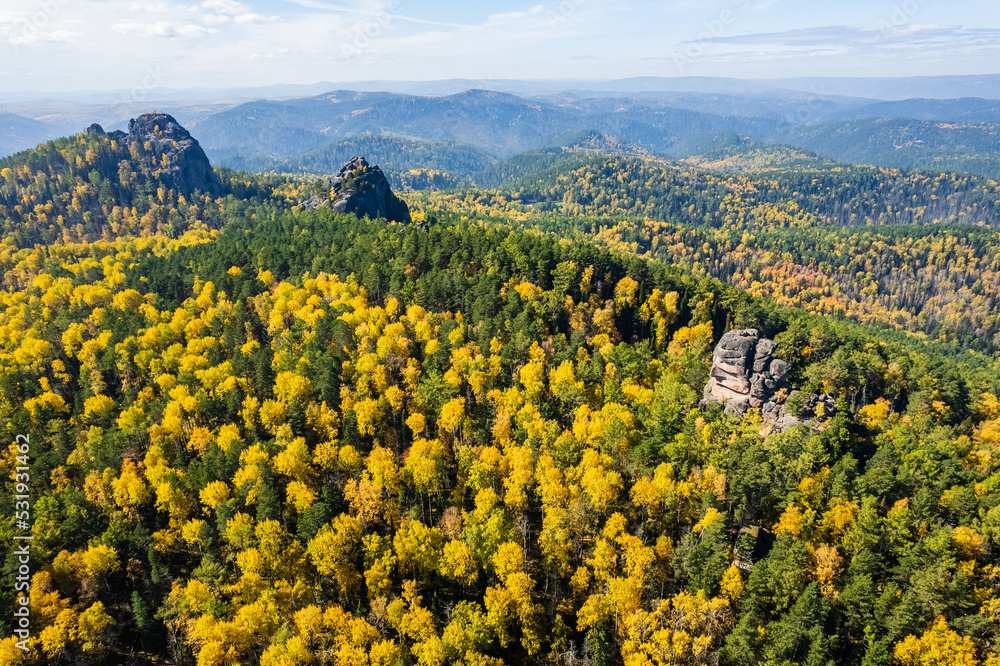 Autumn landscape in the national park
