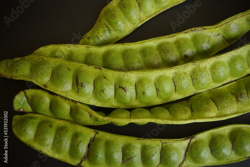 Принти на полотні Mlanding (Parkia speciosa) called Pete in Indonesia is a tropical annual tree fr