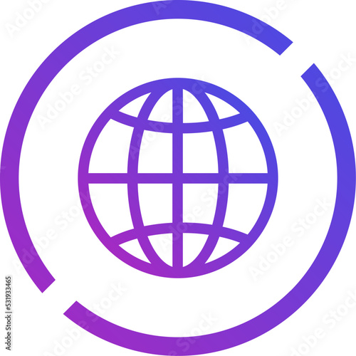 Globe ui icon