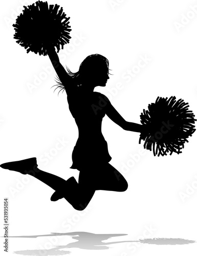 Cheerleader Silhouette photo