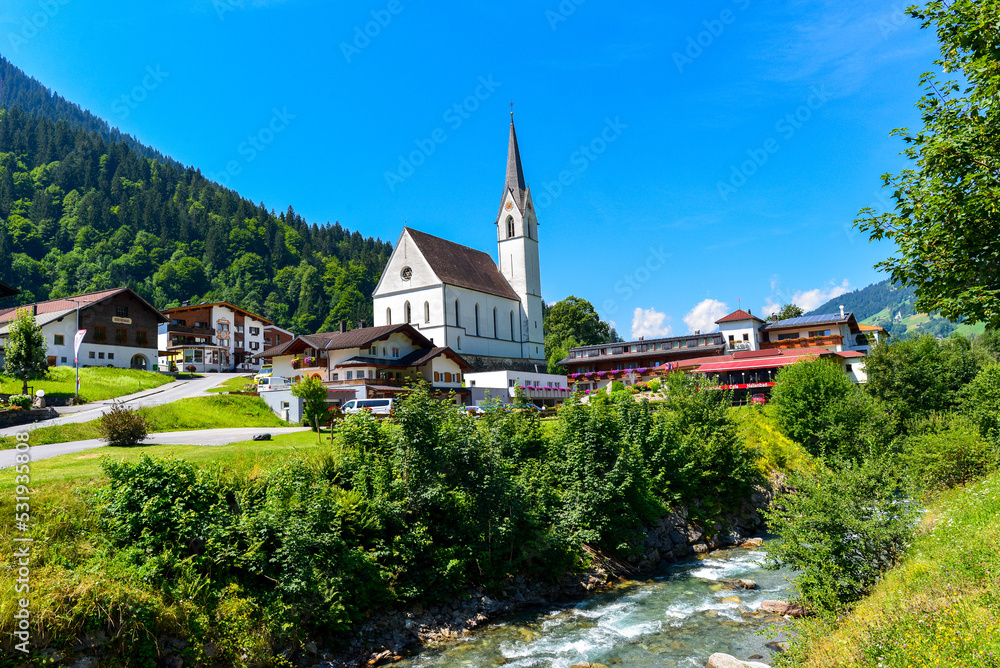 Silbertal im Bezirk Bludenz in Vorarlberg (Österreich)