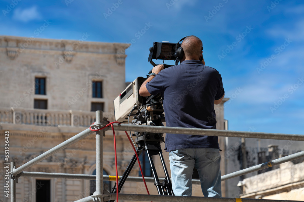 Fototapeta premium Cameraman