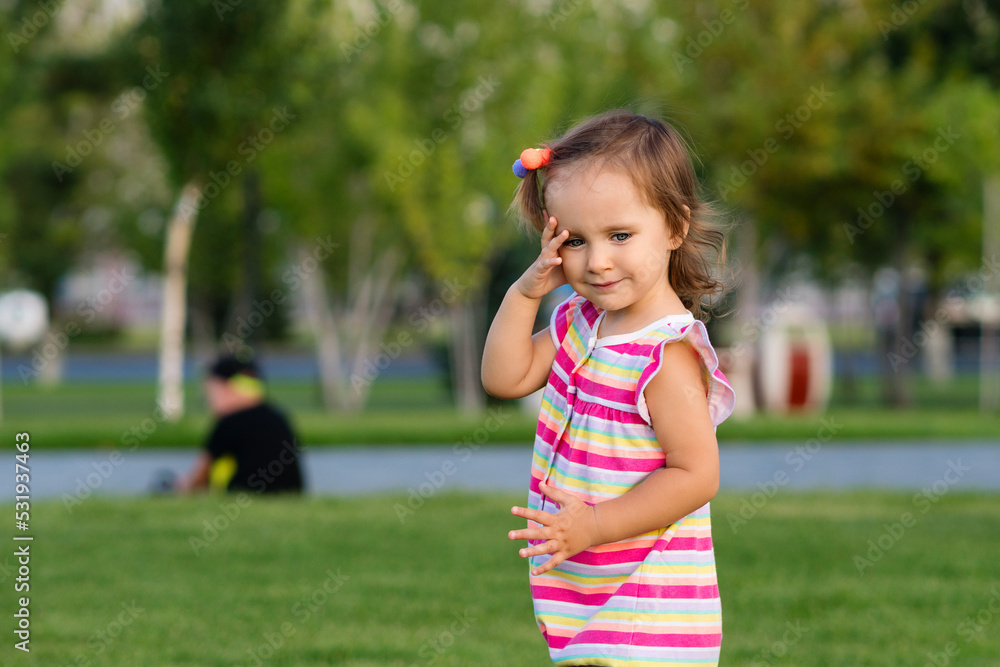 Toddler girl summer outdoors Toddler girl summer outdoors