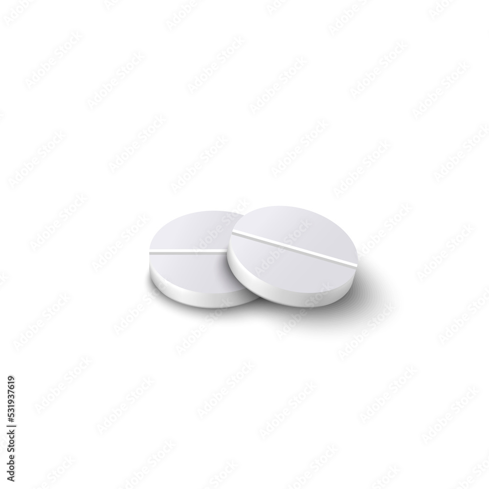 Fizzy tablet 3d mock up, realistic vector illustration isolated transparent Fizzy tablet 3d mock up, realistic vector illustration isolated transparent
