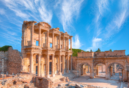Celsus Library in Ephesus - Selcuk, Turkey
