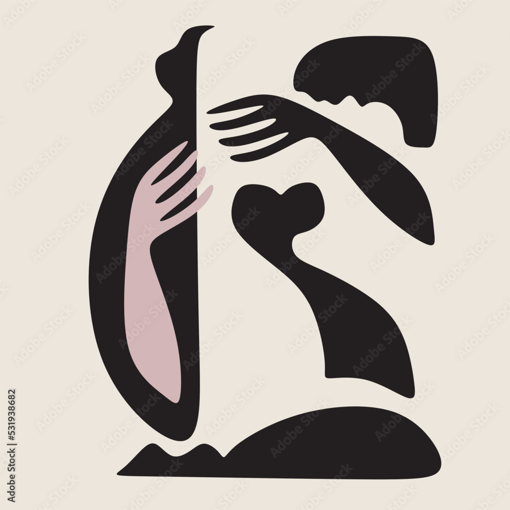 Woman cubism art style, abstract portrait. Designed in a modern style oil on canvas with elements of fine art of pastel painting. Woman cubism art style, abstract portrait. Designed in a modern style oil on canvas with elements of fine art of pastel painting.