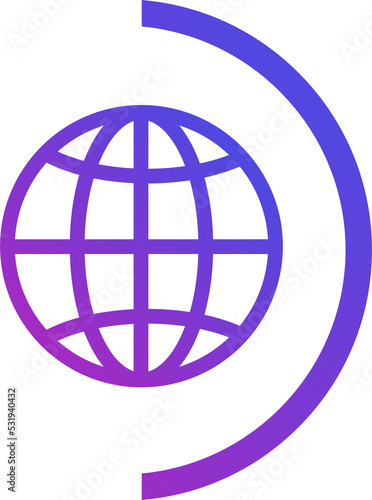 Globe ui icon 