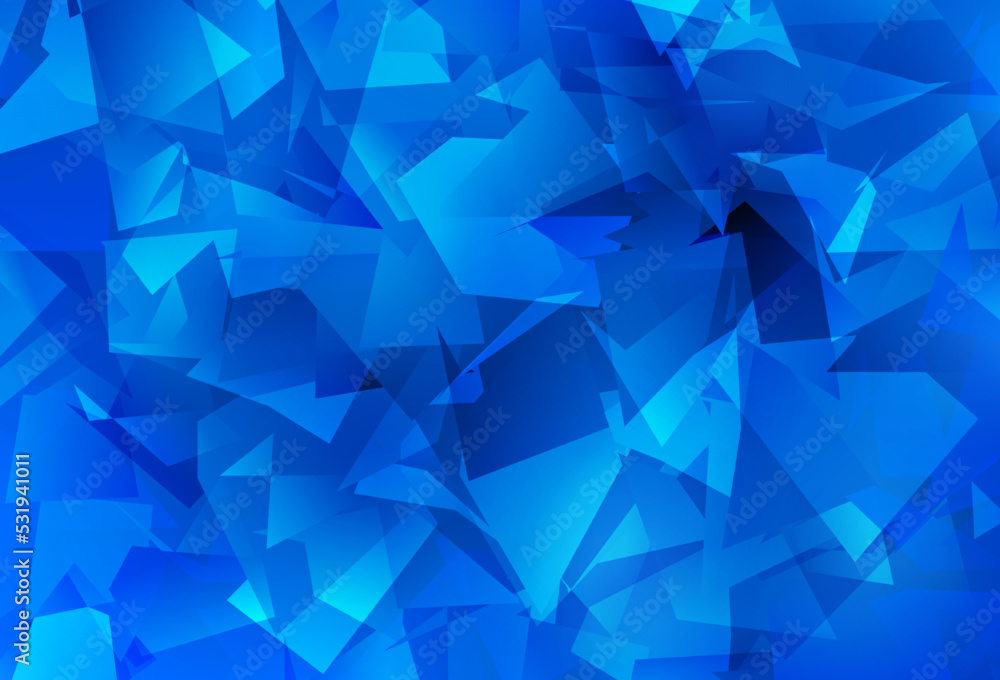 Light BLUE vector gradient triangles texture. Light BLUE vector gradient triangles texture.