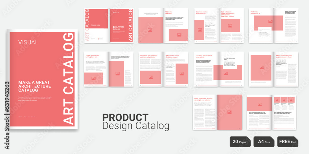 Art Catalog Brochure Layout Architecture Catalog Layout Fashion Layout