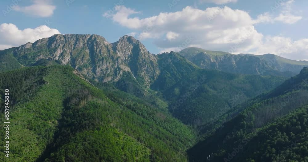 Beautiful mountain landscape in summer, forest and rocks. Zakopane Beautiful mountain landscape in summer, forest and rocks. Zakopane
