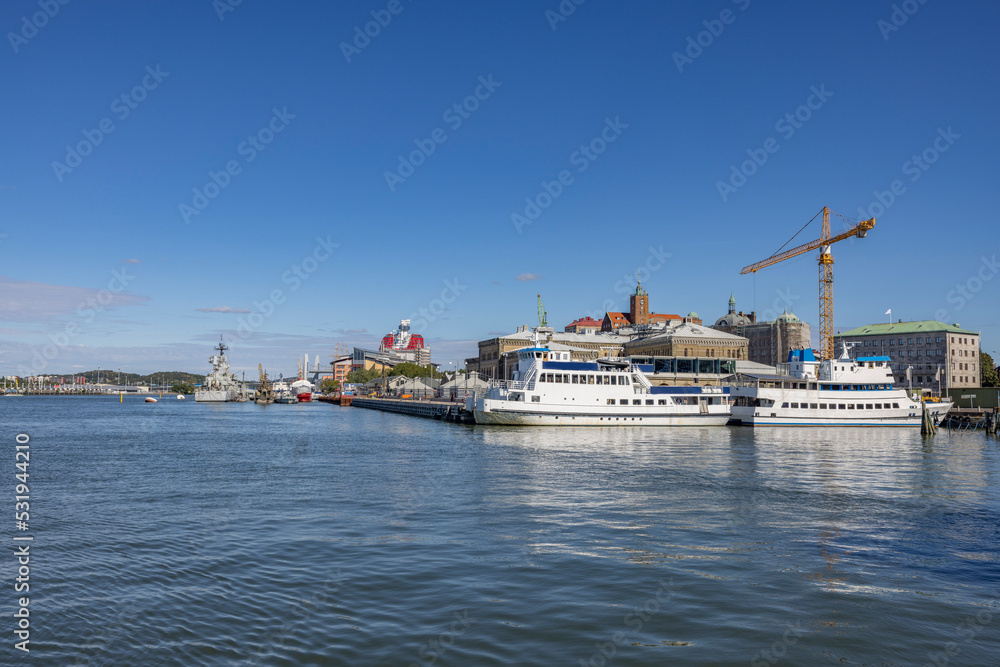  Ship in Gothenburg harbour, Sweden, Scandinavia, Europe
