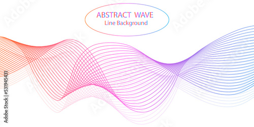 Abstract modern colorful wavy stylized lines background. blending gradient colors. You can use for Web, Mobile Applications, Desktop background, Wallpaper, Business banner, poster design. © Ahmad Araf