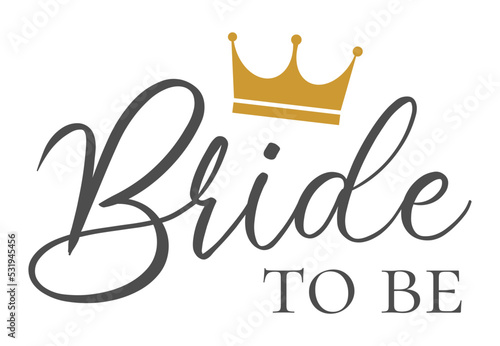 Bride to be bachelorette party vector calligraphy design.hen party or bridal shower hand written calligraphy card, banner or poster graphic design lettering vector element. Bride to be quote