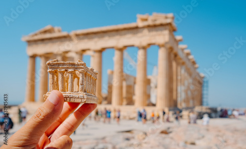 replica of the famous Parthenon, in Athens, Greece photo