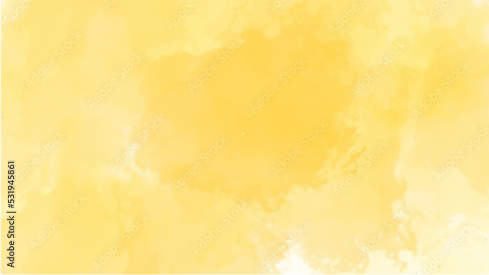 Yellow watercolor background for textures backgrounds and web banners design