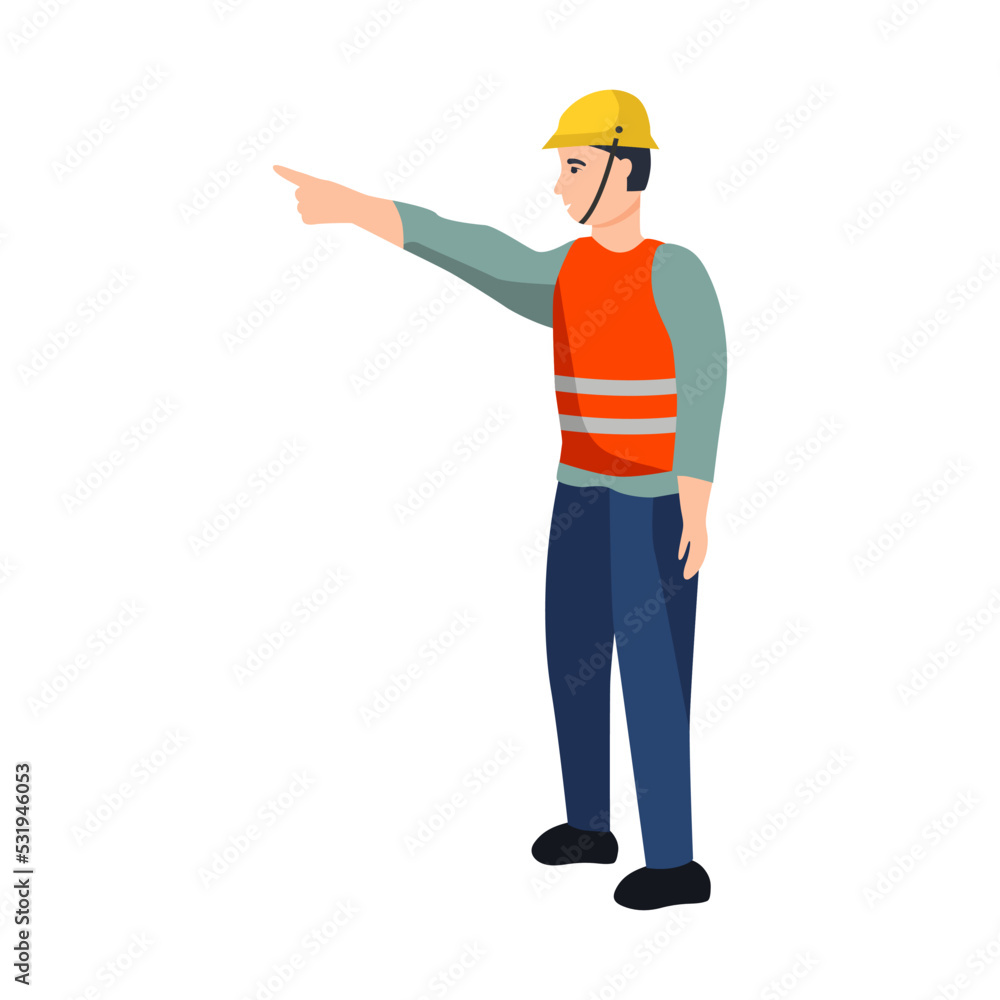 Engineer surveyor. Flat vector illustration Engineer surveyor. Flat vector illustration